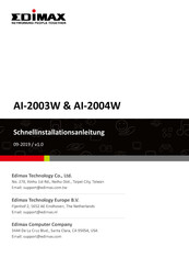 Edimax AI-2003W Schnellinstallationsanleitung