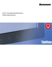 Lenovo ThinkVision E2323 Bedienungsanleitung