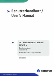 Kontron KFM19 e Benutzerhandbuch