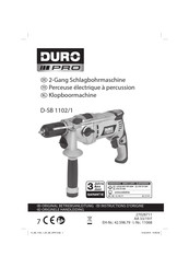 Duro Pro D-SB 1102/1 Originalbetriebsanleitung