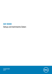 Dell G5 5000 Einrichtung Und Technische Daten