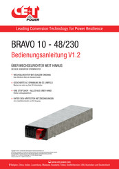 CE+T Power BRAVO 10 48/230 Bedienungsanleitung
