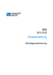 Dürkopp Adler 906 Zusatzanleitung