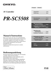 Onkyo PR-SC5508 Bedienungsanleitung