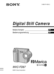 Sony FD Mavica MVC-FD87 Bedienungsanleitung