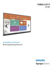 Philips Signage Solutions 75BDL3151T/75 Bedienungsanleitung