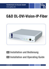 G&D DP-Vision-IP-Serie Installation Und Bedienung