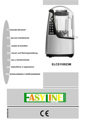 EasyLine ELCS110923M Benutz Und Wartungsanleitung
