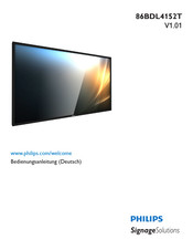 Philips Signage Solutions Multi-Touch 86BDL4152T/75 Bedienungsanleitung