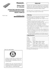 Panasonic CF-VZSU26U Bedienungsanleitung
