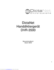 DictaNet DVR-3500 Benutzerhandbuch