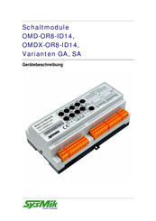SysMik OMDX-OR8-ID14 Gerätebeschreibung