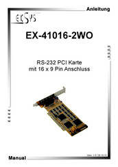 Exsys EX-41016-2WO Anleitung