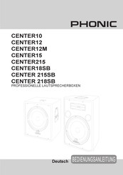Phonic CENTER215 Benutzerhandbuch