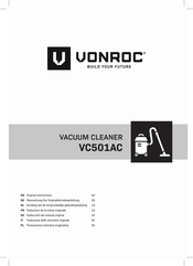 VONROC VC501AC Bersetzung Der Originalbetriebsanleitung
