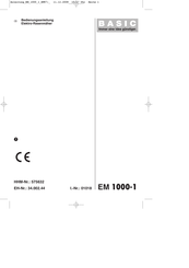 Basic EM 1000-1 Bedienungsanleitung