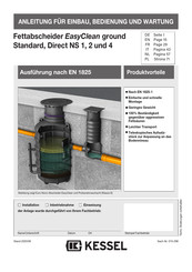 Kessel EasyClean Direct NS 2 Anleitung Für Einbau, Bedienung Und Wartung