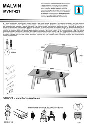 Forte MALVIN MVNT421 Montageanleitung