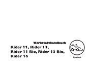 Husqvarna Rider 11 Bio Werkstatt-Handbuch