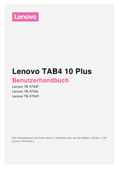 Lenovo TB-X704Y Benutzerhandbuch