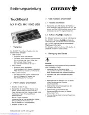 Cherry TouchBoard MX 11900 USB Bedienungsanleitung