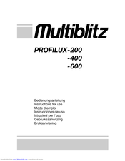Multiblitz PROFILUX-400 Bedienungsanleitung