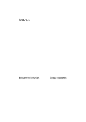 Electrolux B8872-5 Benutzerinformation