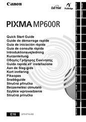 Canon PIXMA MP600R Kurzanleitung
