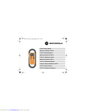 Motorola TLKR T3 Benutzerhandbuch