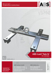 ABS Safety ABS-Lock Falz IV Montageanleitung