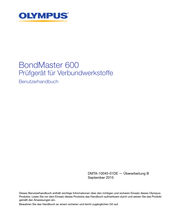 Olympus BondMaster 600 Benutzerhandbuch