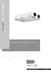 Brink Renovent Sky 150 Installationsvorschriften
