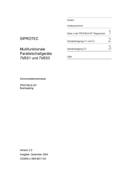 Siemens SIPROTEC 7VE63 Handbuch