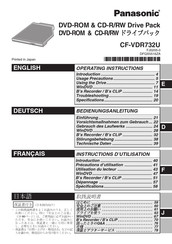 Panasonic CF-VDR Serie Bedienungsanleitung
