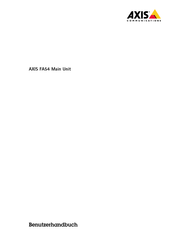 Axis FA54 Benutzerhandbuch