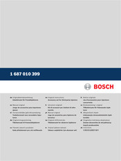 Bosch 1 687 010 399 Originalbetriebsanleitung