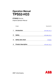 ABB TPS52-H33 Bedienungsanleitung