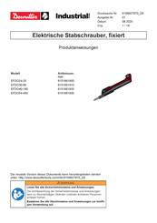 Desoutter EFDO40-180 Produktanweisungen