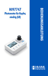 Hanna Instruments HI97747 Bedienungsanleitung