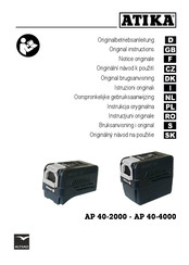 ATIKA AP 40-4000 Originalbetriebsanleitung