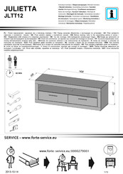 Forte JULIETTA JLTT12 Montageanleitung