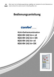 Comfee KGK-RH 142 A+ rd Bedienungsanleitung