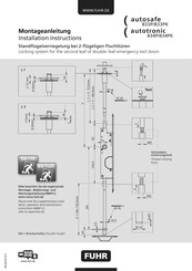 FUHR Autosafe 833P Montageanleitung