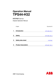 ABB TPS44-H32 Bedienungsanleitung