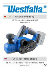 Westfalia AH18 Originalanleitung