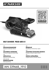 Parkside PBSD 600 A1 Bedienungsanleitung