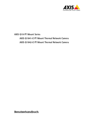 Axis Communications Q19 PT Mount Serie Benutzerhandbuch