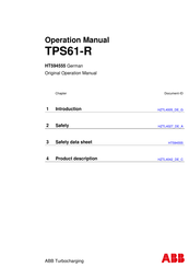 ABB HT594555 TPS61-R Bedienungsanleitung