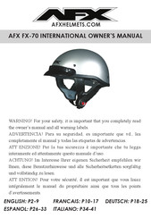 AFX FX-70 Bedienungsanleitung