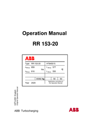 ABB RR 153-20 HT845515 Bedienungsanleitung